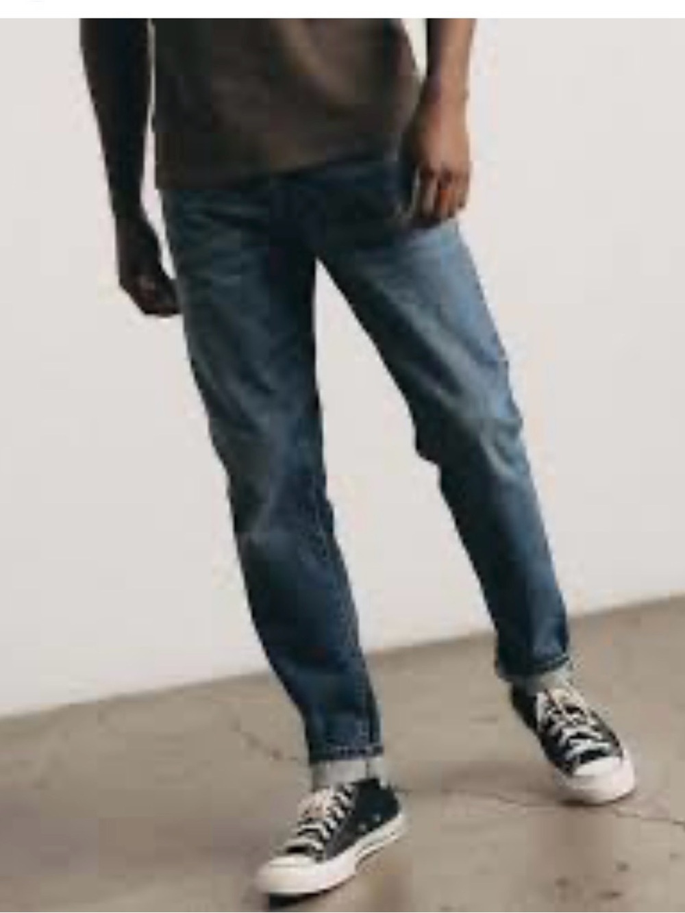 Taylor Stitch The Slim Jean Mid Wash Organic Selvedge Mens Sz 34x 32